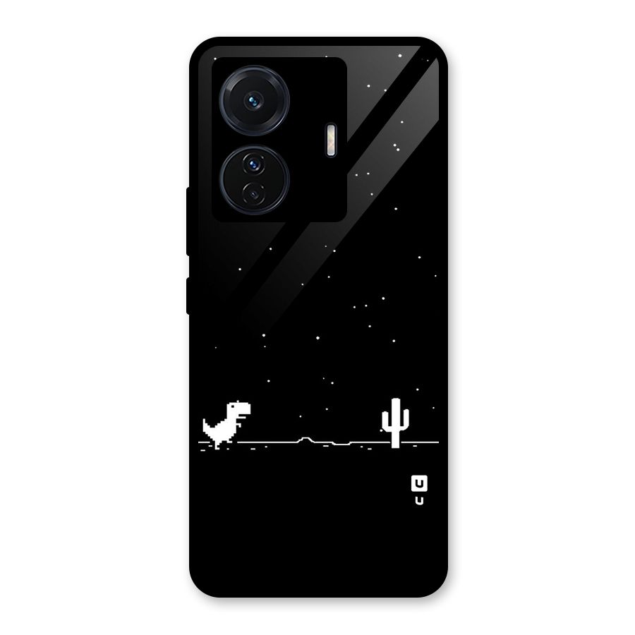 No Connection Night Glass Back Case for Vivo iQOO Z6 Pro