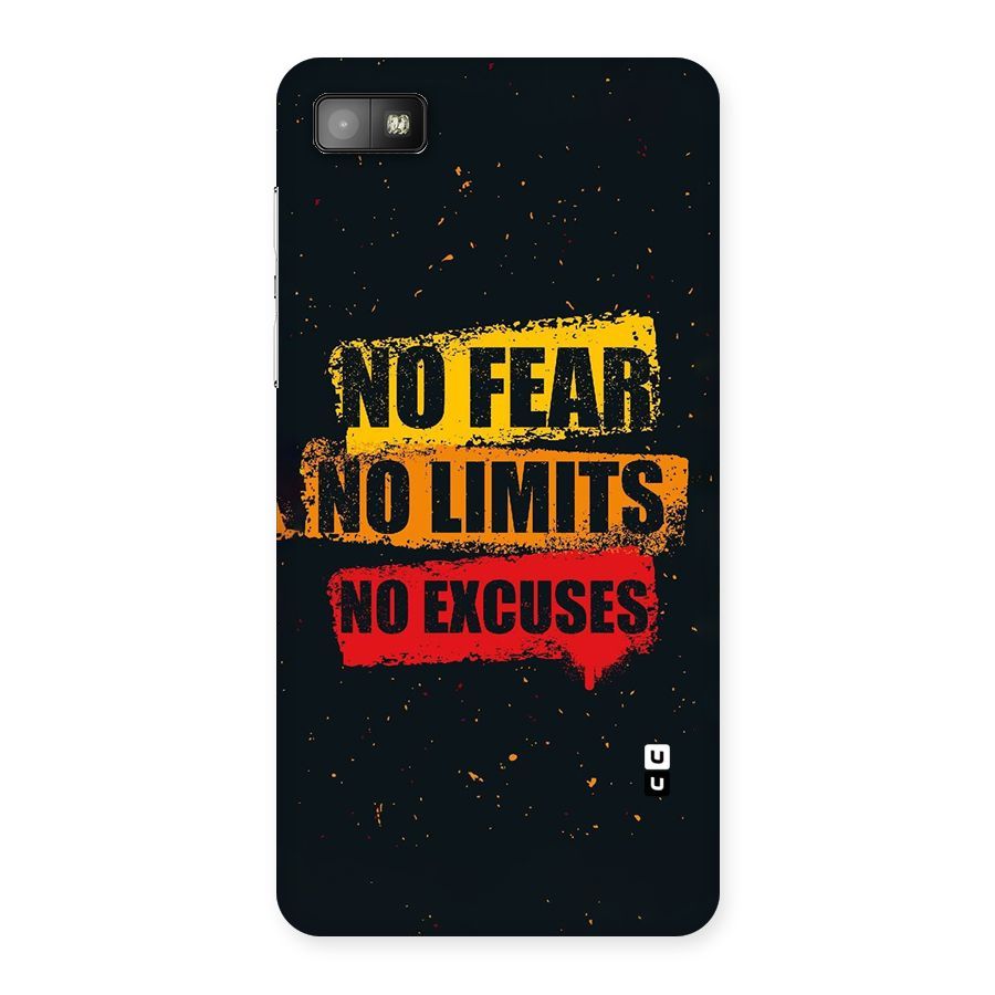 No Fear No Limits Back Case for Blackberry Z10