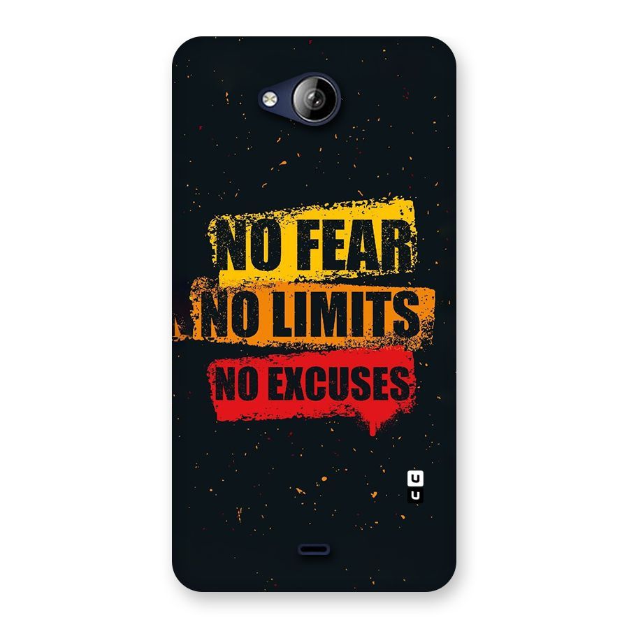 No Fear No Limits Back Case for Canvas Play Q355