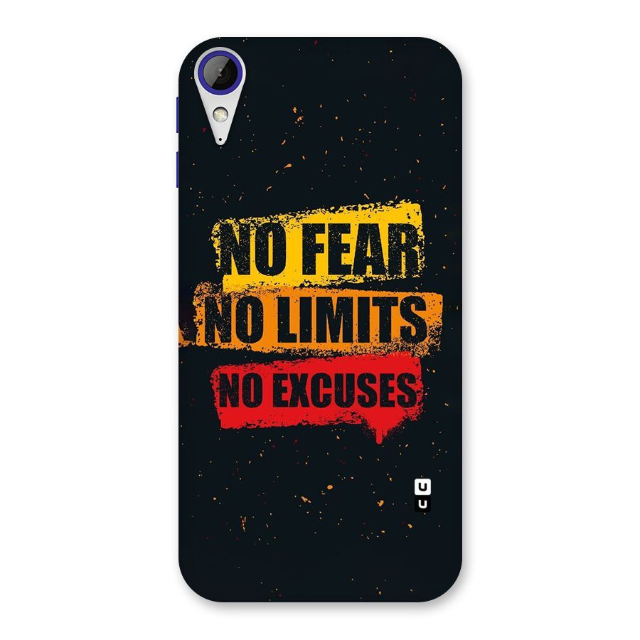 No Fear No Limits Back Case for Desire 830