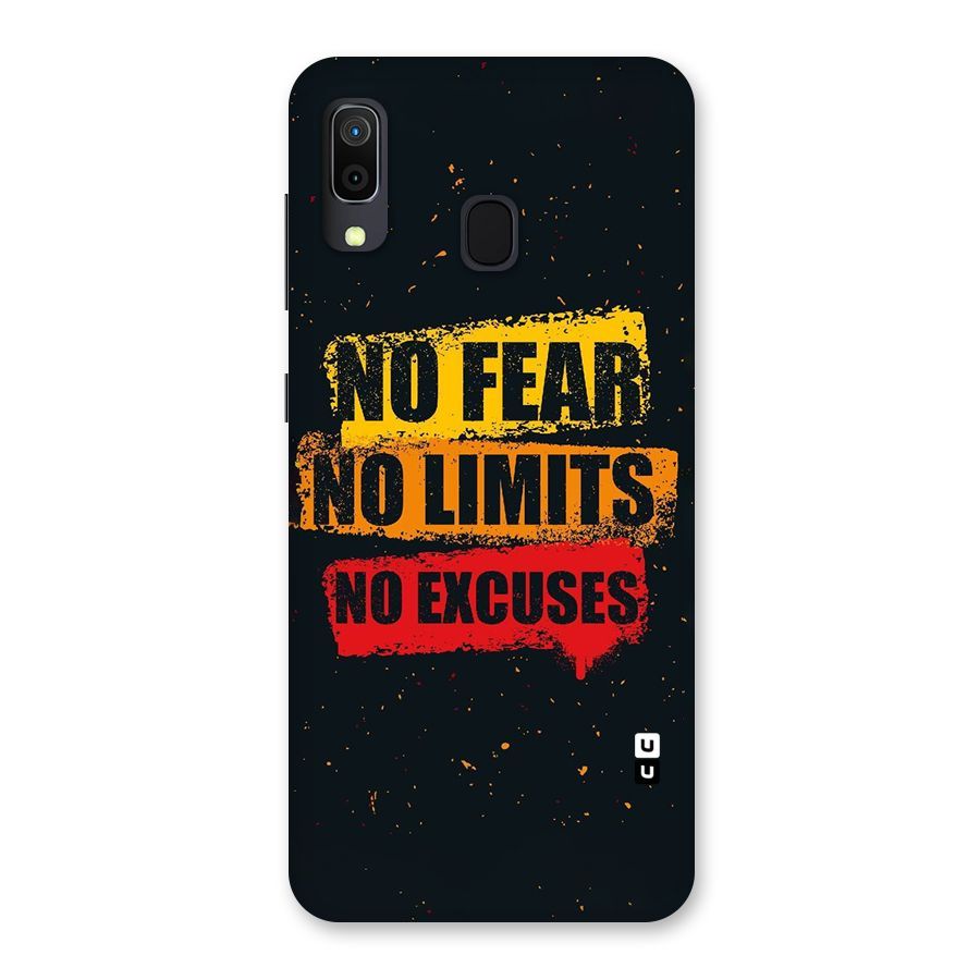 No Fear No Limits Back Case for Galaxy A20