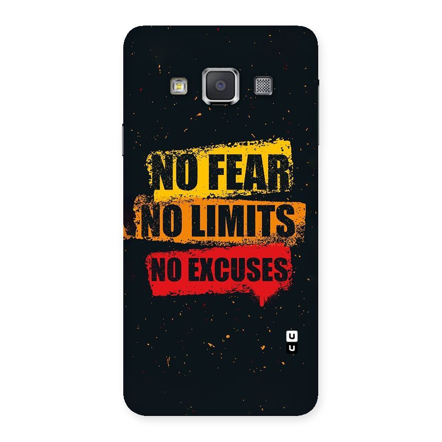 No Fear No Limits Back Case for Galaxy A3