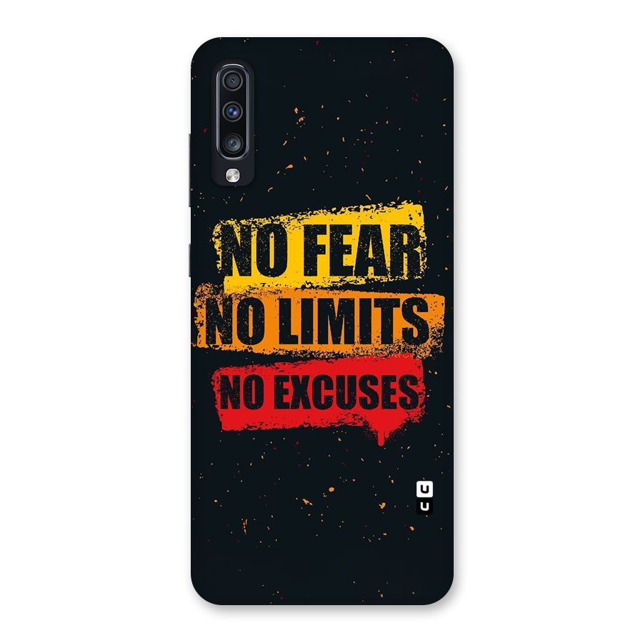 No Fear No Limits Back Case for Galaxy A70s