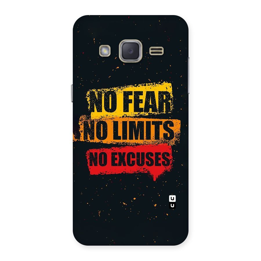 No Fear No Limits Back Case for Galaxy J2