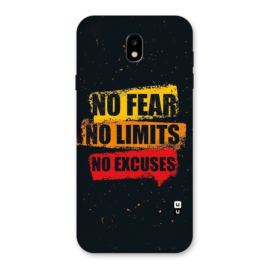 No Fear No Limits Back Case for Galaxy J7 Pro