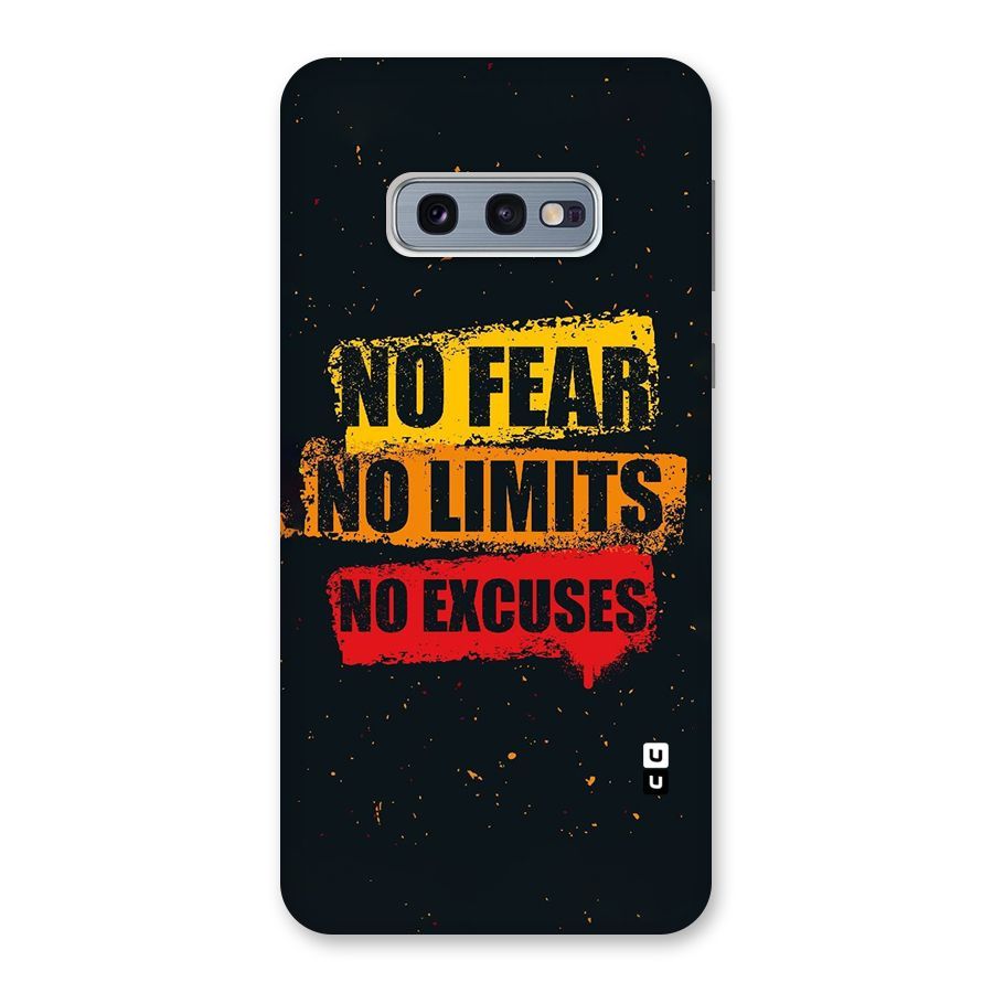 No Fear No Limits Back Case for Galaxy S10e