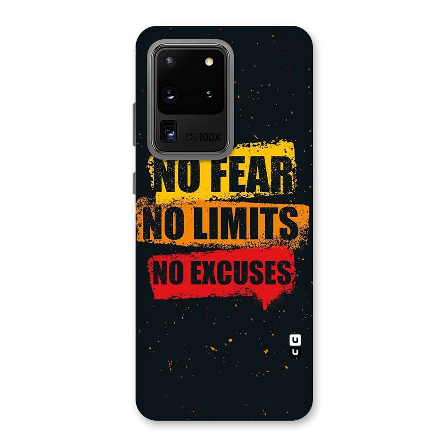 No Fear No Limits Back Case for Galaxy S20 Ultra