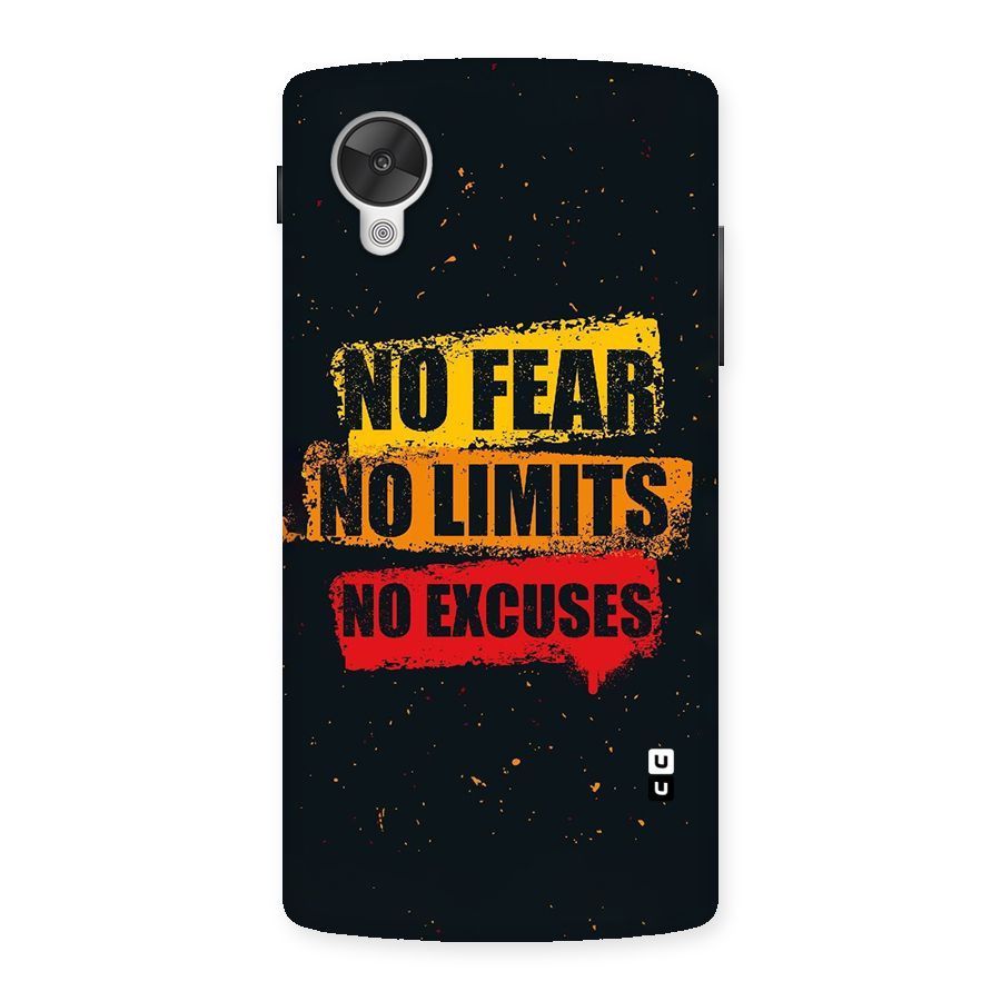 No Fear No Limits Back Case for Google Nexsus 5