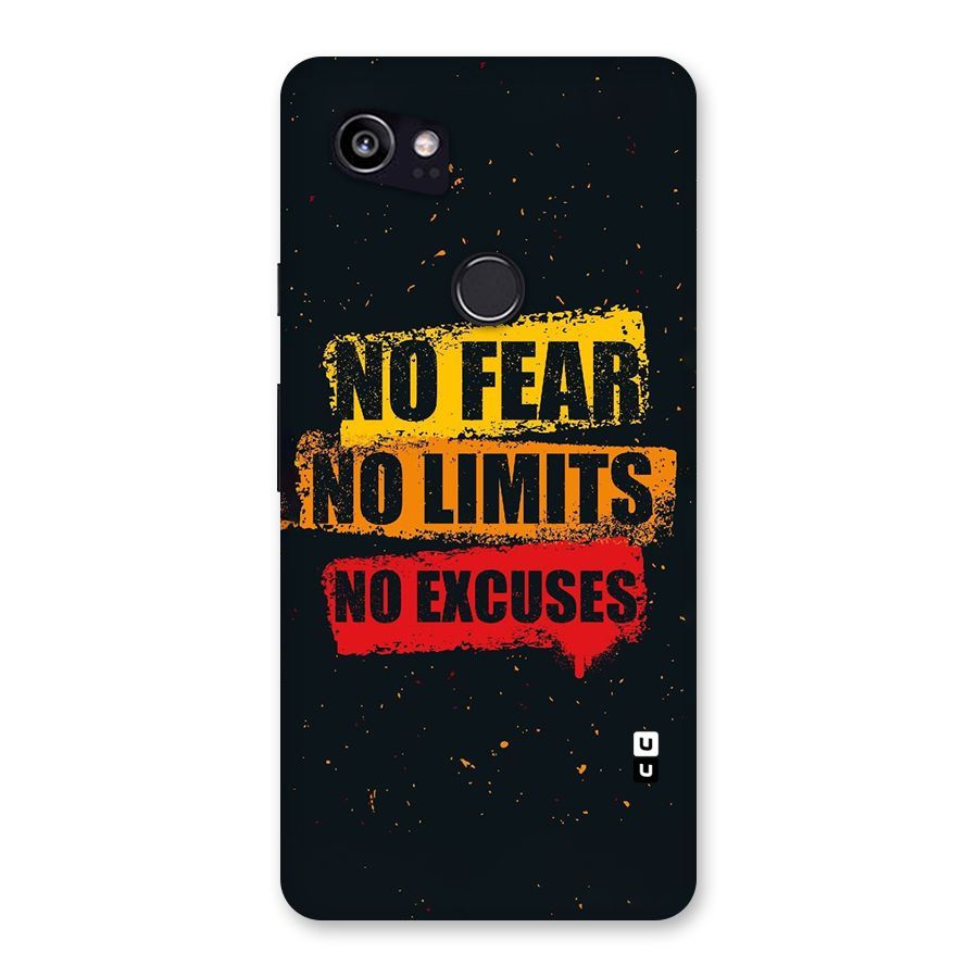 No Fear No Limits Back Case for Google Pixel 2 XL