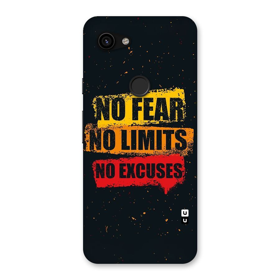 No Fear No Limits Back Case for Google Pixel 3a