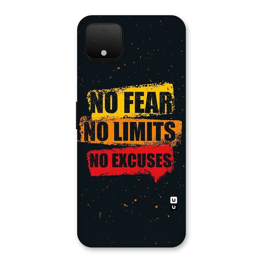 No Fear No Limits Back Case for Google Pixel 4 XL