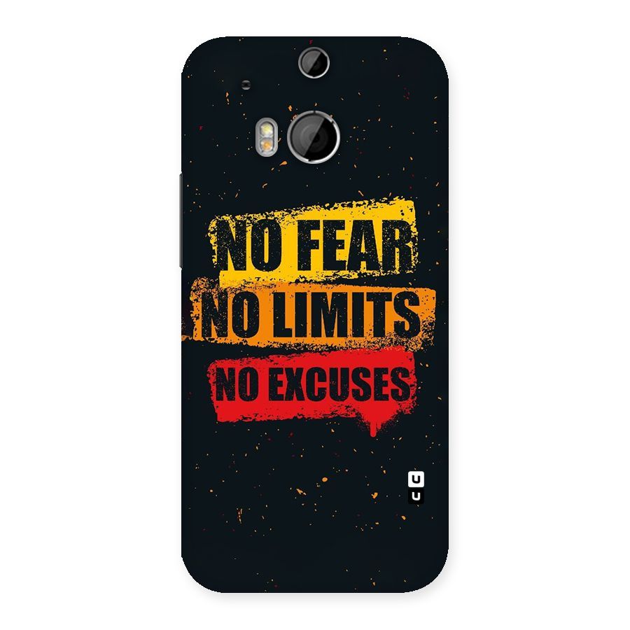 No Fear No Limits Back Case for HTC One M8