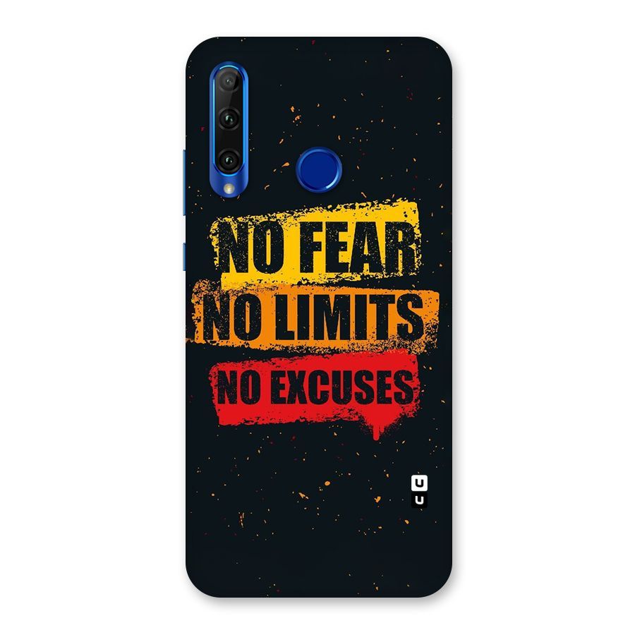 No Fear No Limits Back Case for Honor 20i