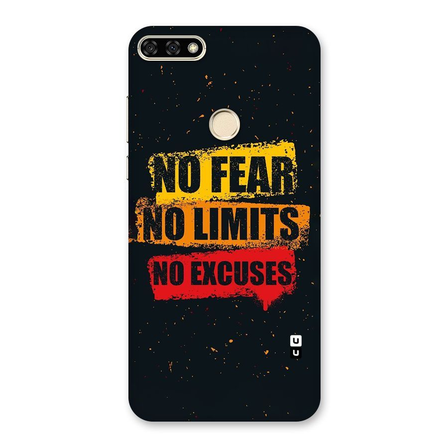 No Fear No Limits Back Case for Honor 7A