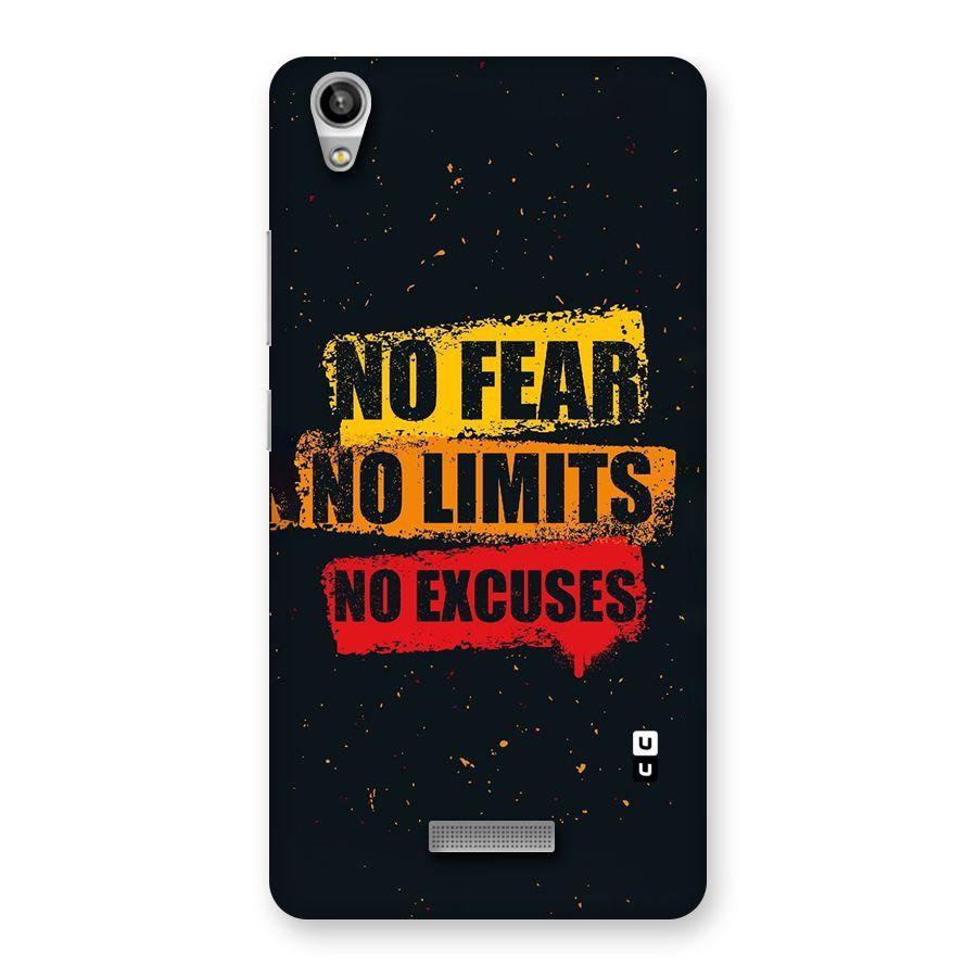 No Fear No Limits Back Case for Lava-Pixel-V1