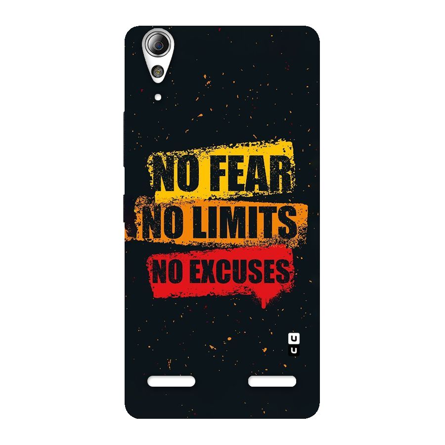 No Fear No Limits Back Case for Lenovo A6000 Plus