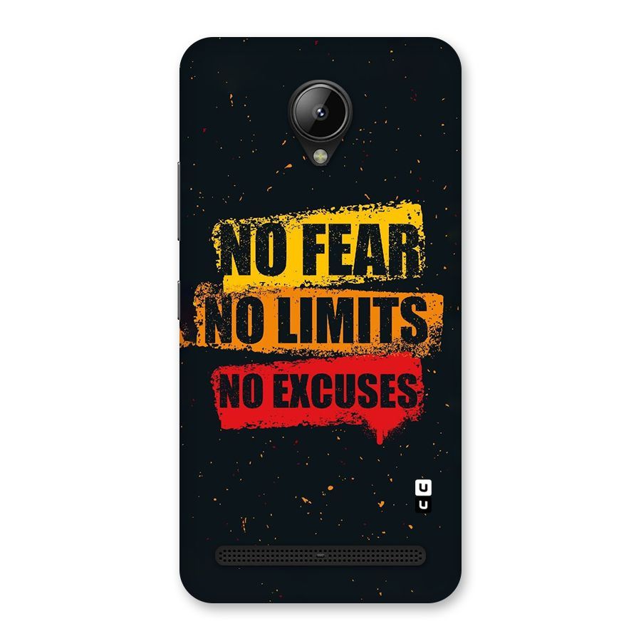 No Fear No Limits Back Case for Lenovo C2
