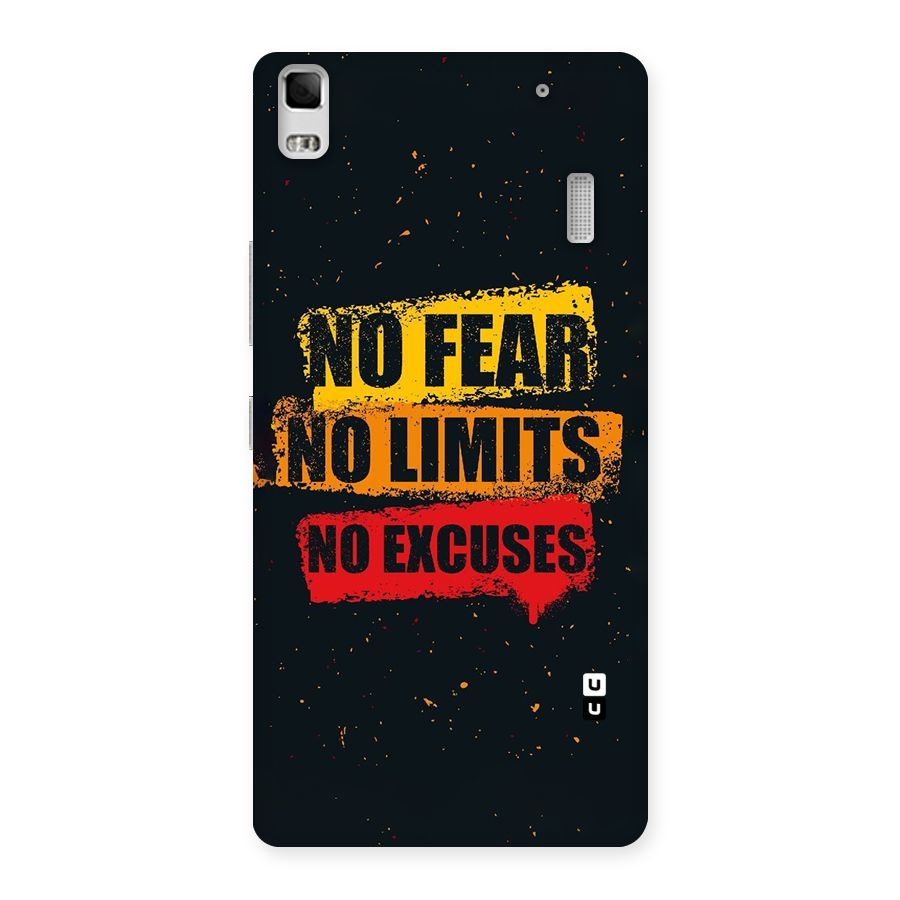 No Fear No Limits Back Case for Lenovo K3 Note
