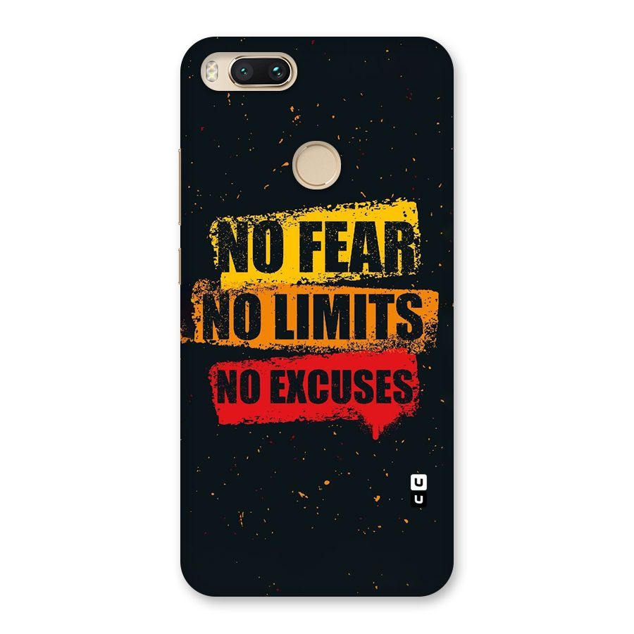 No Fear No Limits Back Case for Mi A1