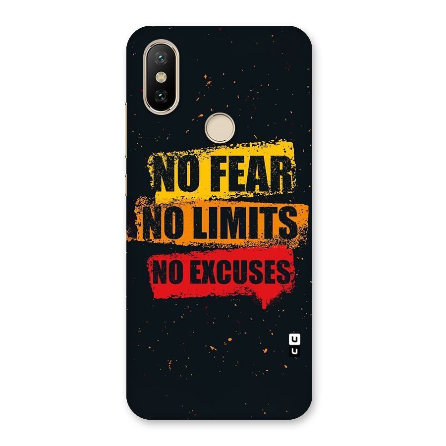 No Fear No Limits Back Case for Mi A2