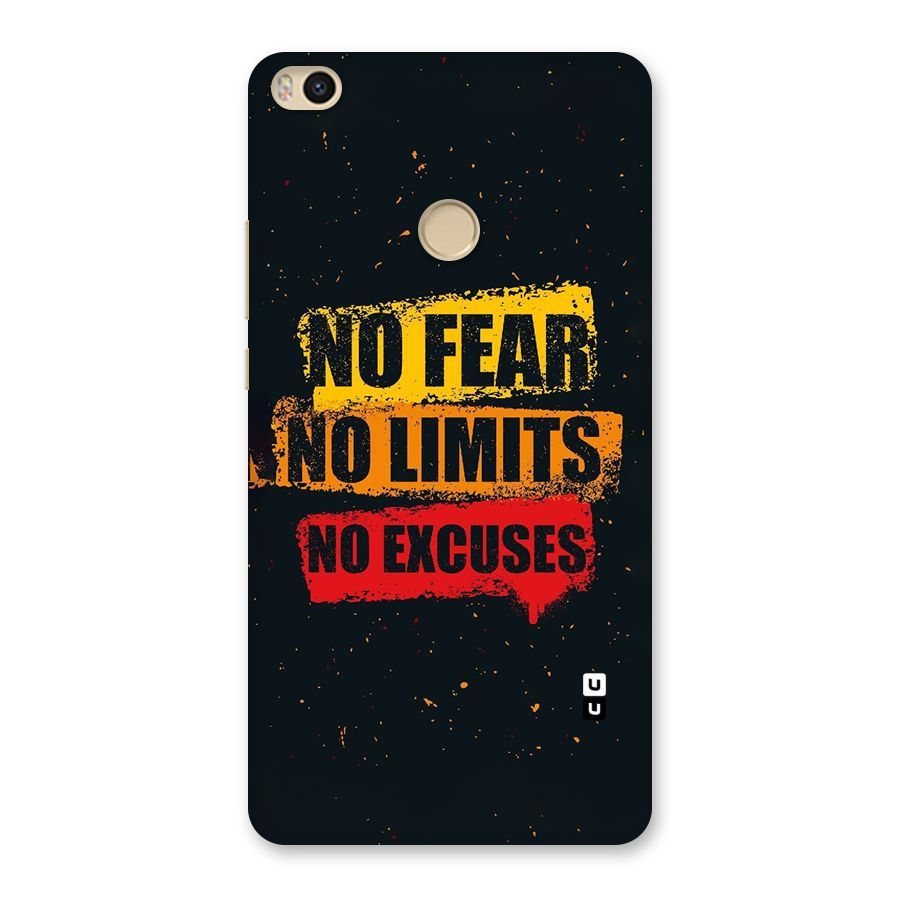 No Fear No Limits Back Case for Mi Max 2
