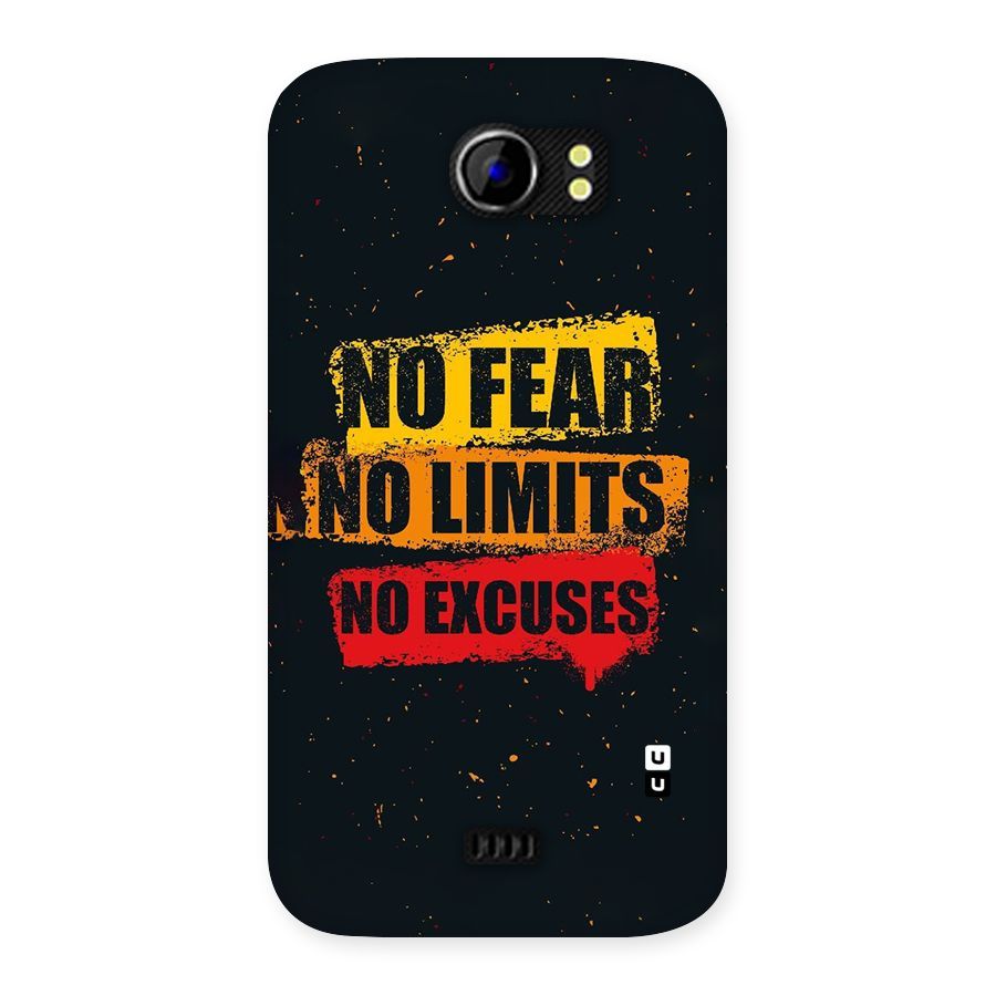 No Fear No Limits Back Case for Micromax Canvas 2 A110