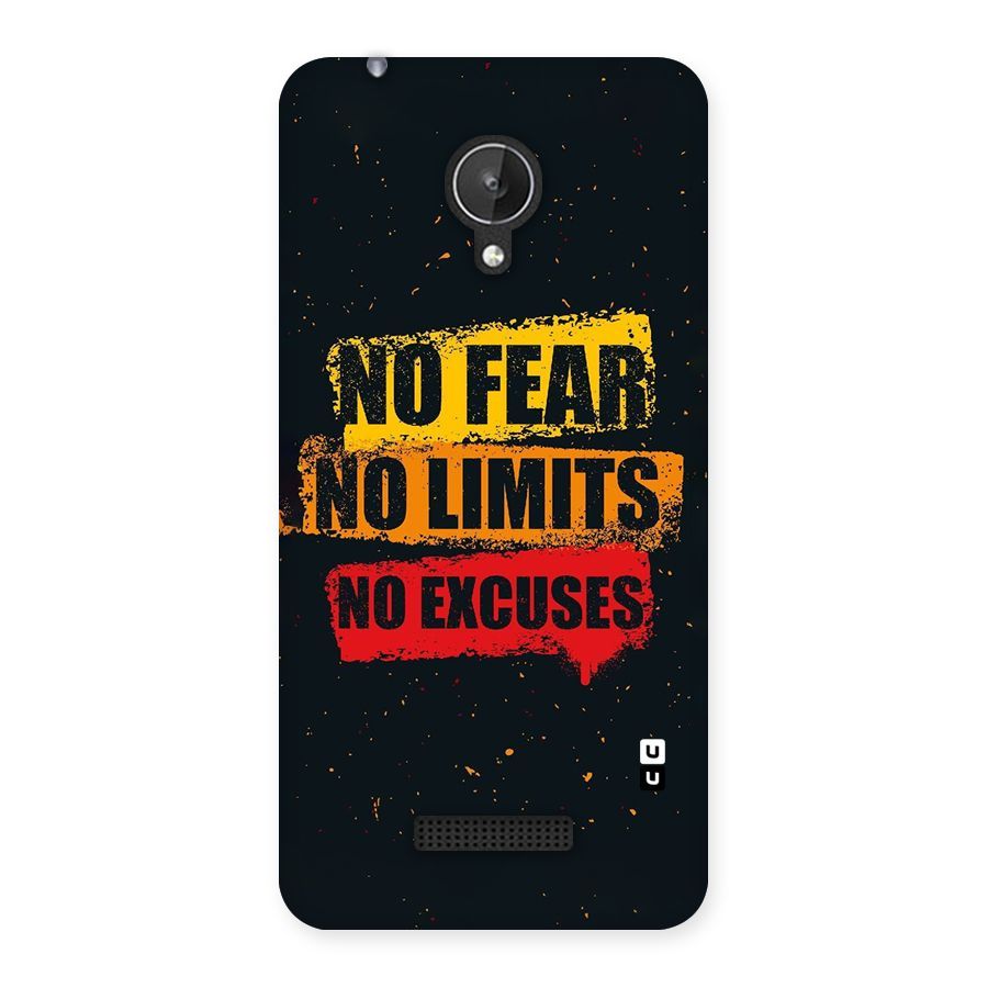 No Fear No Limits Back Case for Micromax Canvas Spark Q380