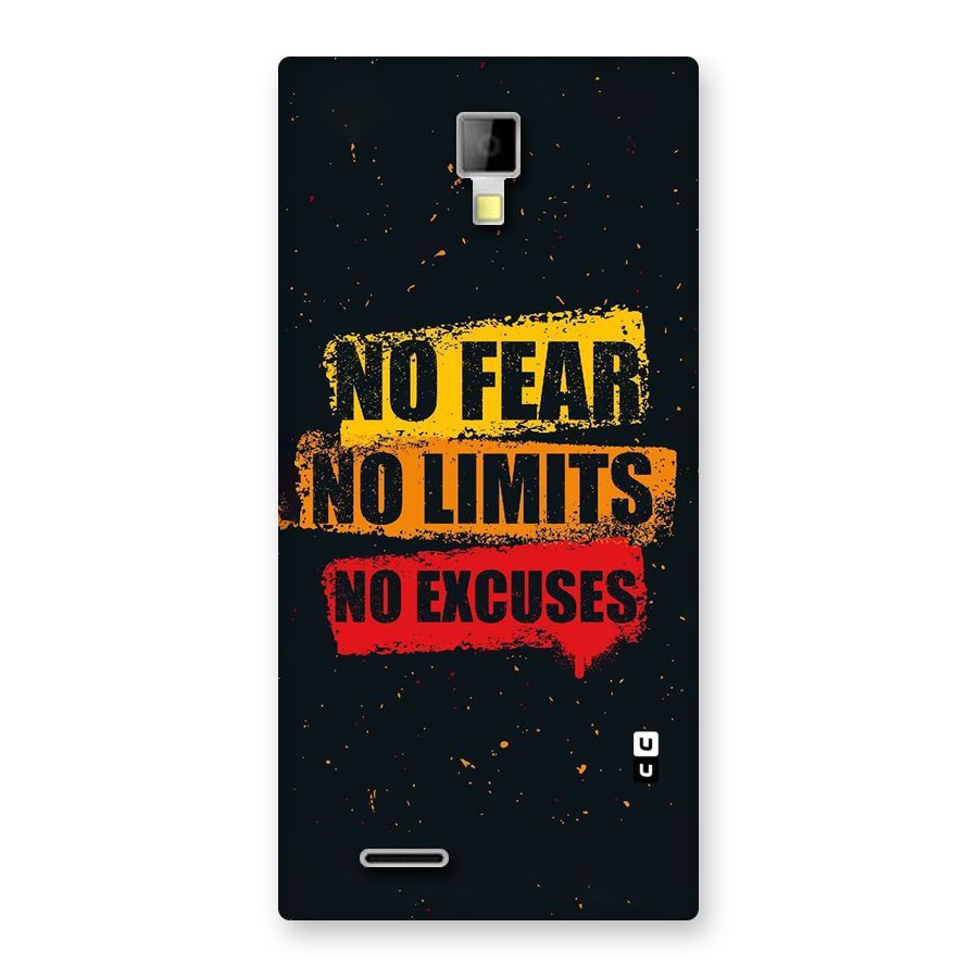 No Fear No Limits Back Case for Micromax Canvas Xpress A99