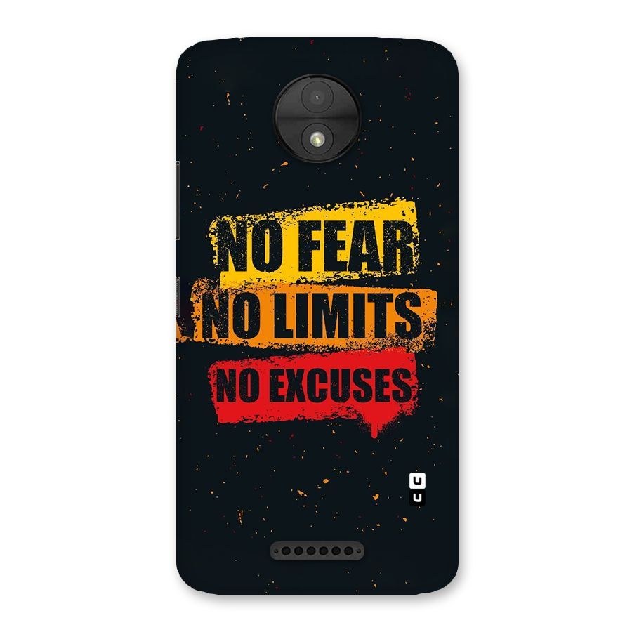 No Fear No Limits Back Case for Moto C