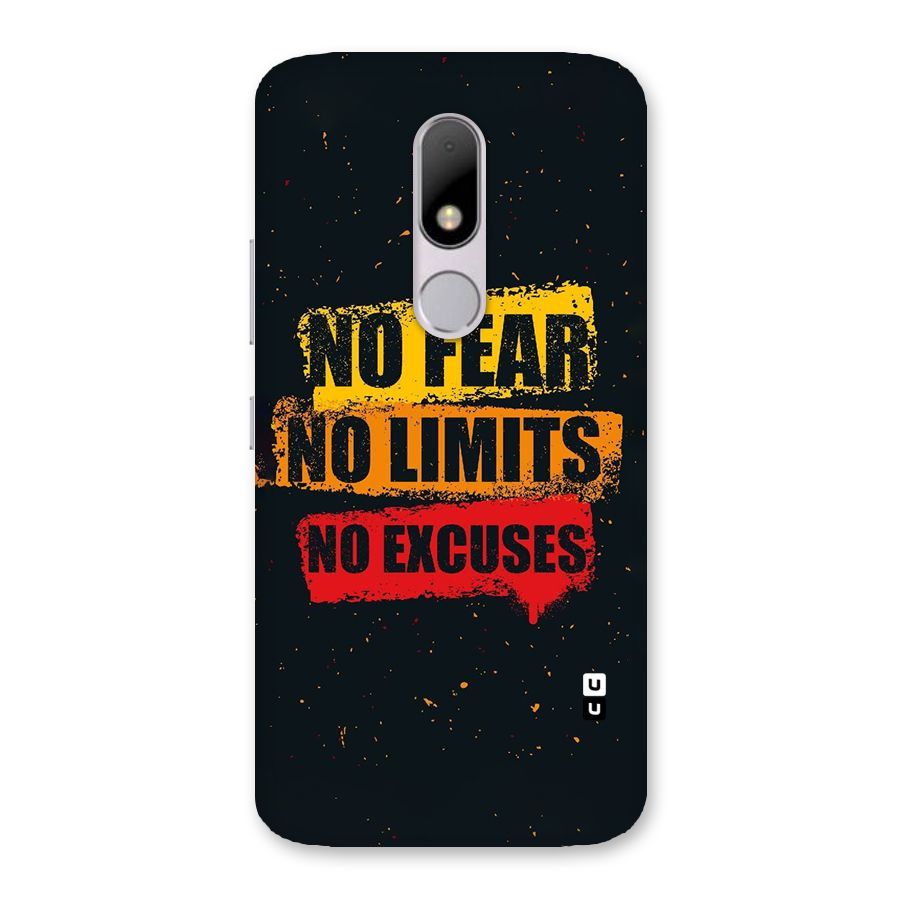 No Fear No Limits Back Case for Moto M