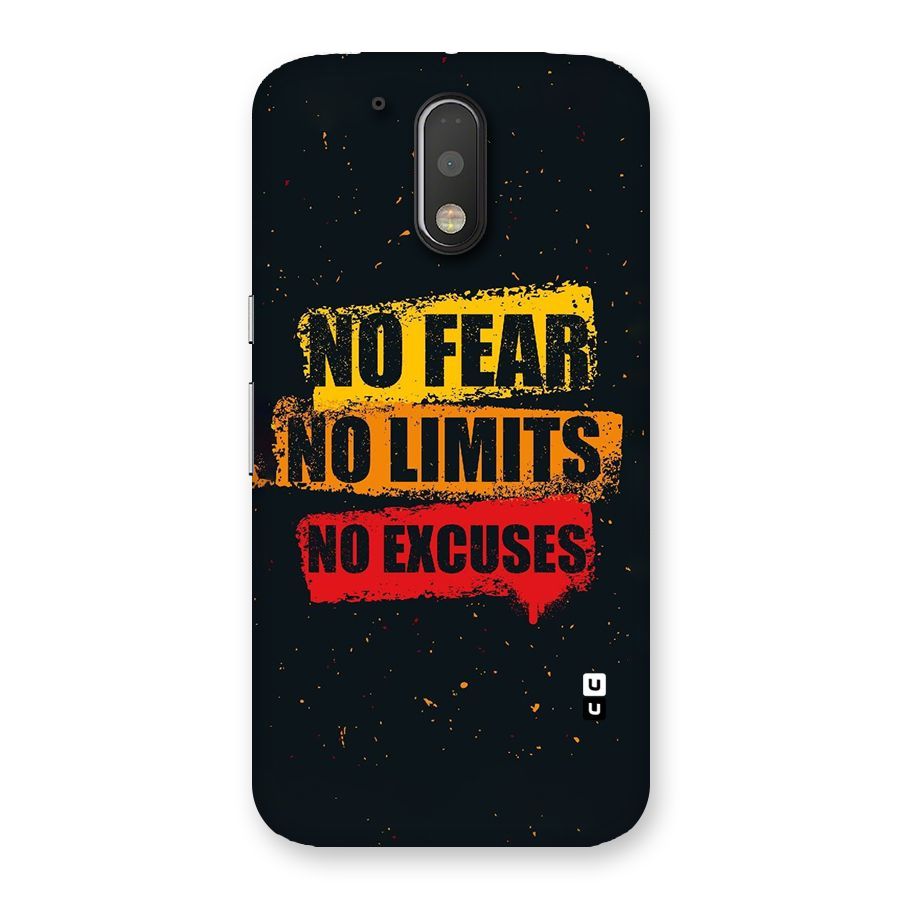 No Fear No Limits Back Case for Motorola Moto G4