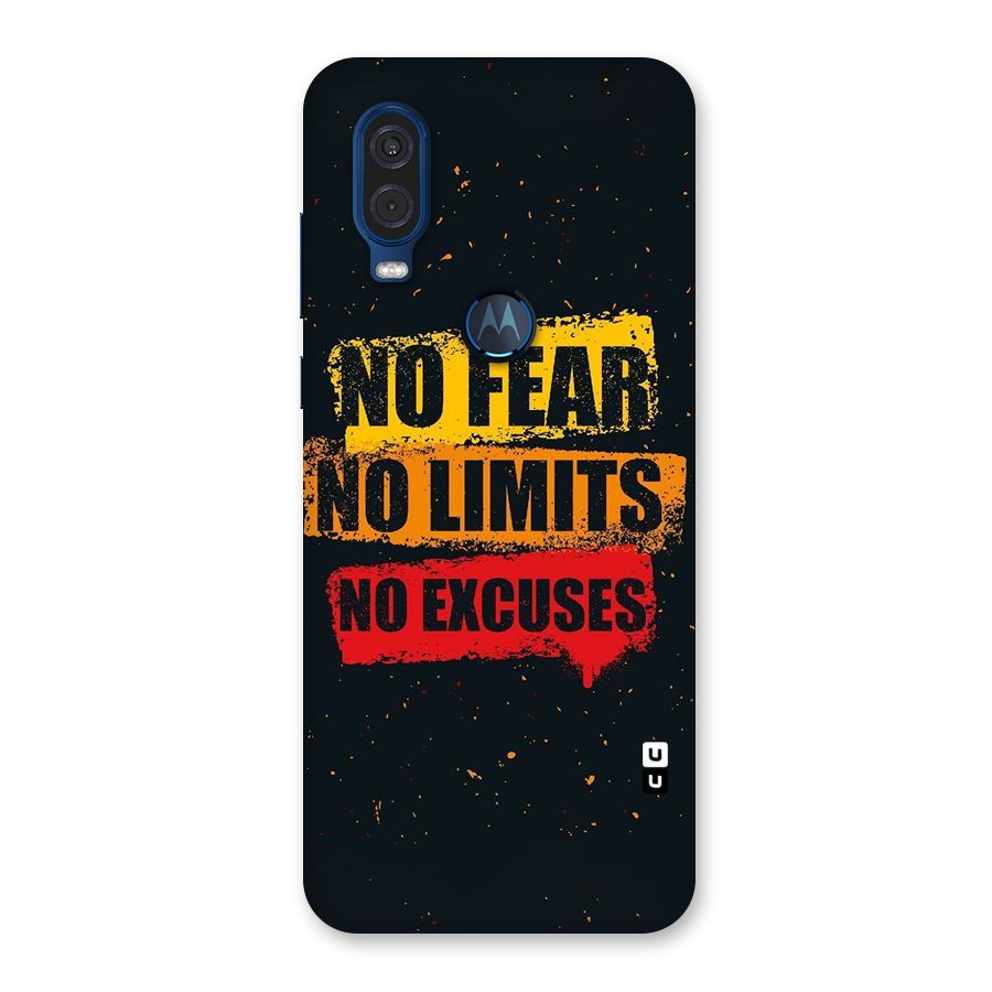 No Fear No Limits Back Case for Motorola One Vision