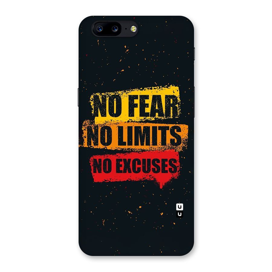 No Fear No Limits Back Case for OnePlus 5
