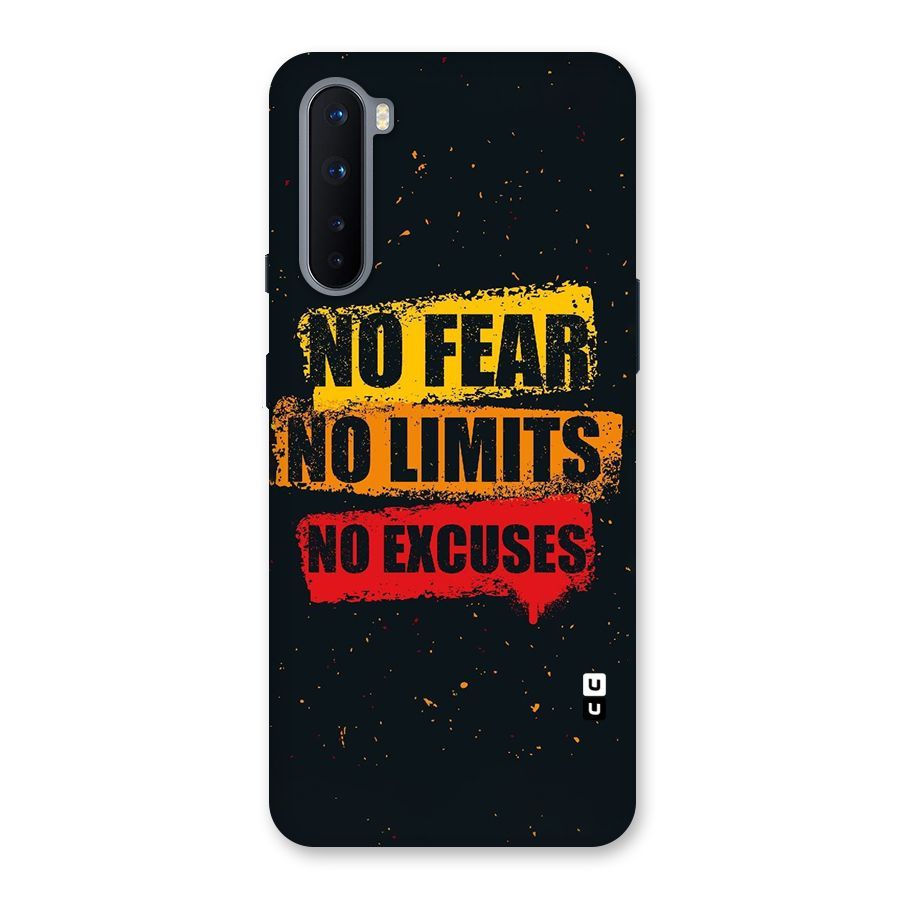 No Fear No Limits Back Case for OnePlus Nord
