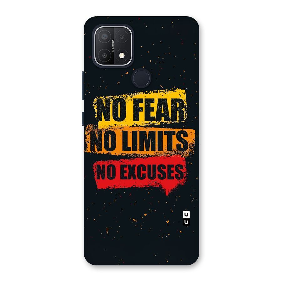 No Fear No Limits Back Case for Oppo A15
