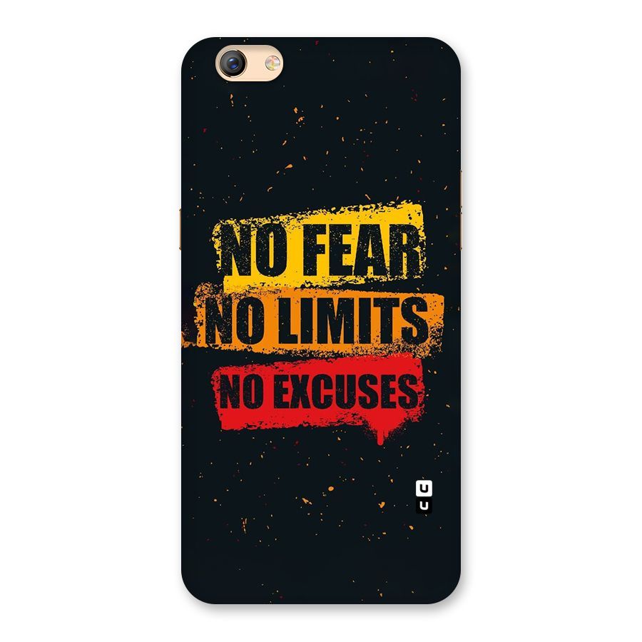 No Fear No Limits Back Case for Oppo F3 Plus