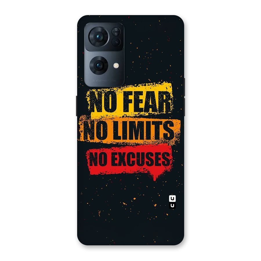No Fear No Limits Back Case for Oppo Reno7 Pro 5G