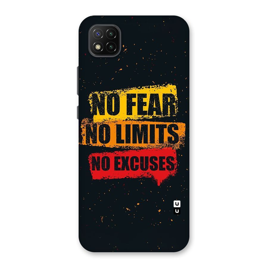 No Fear No Limits Back Case for Poco C3