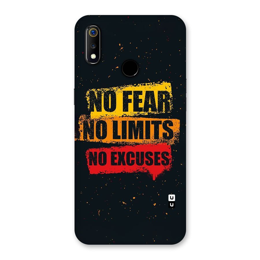 No Fear No Limits Back Case for Realme 3