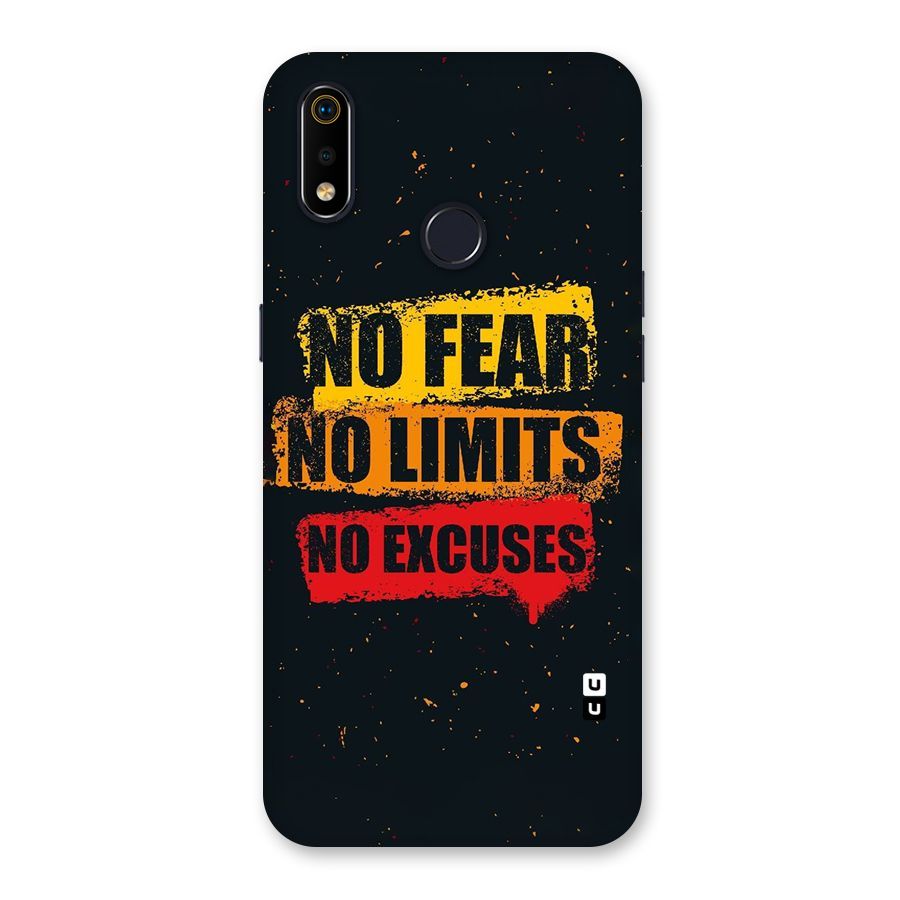 No Fear No Limits Back Case for Realme 3i