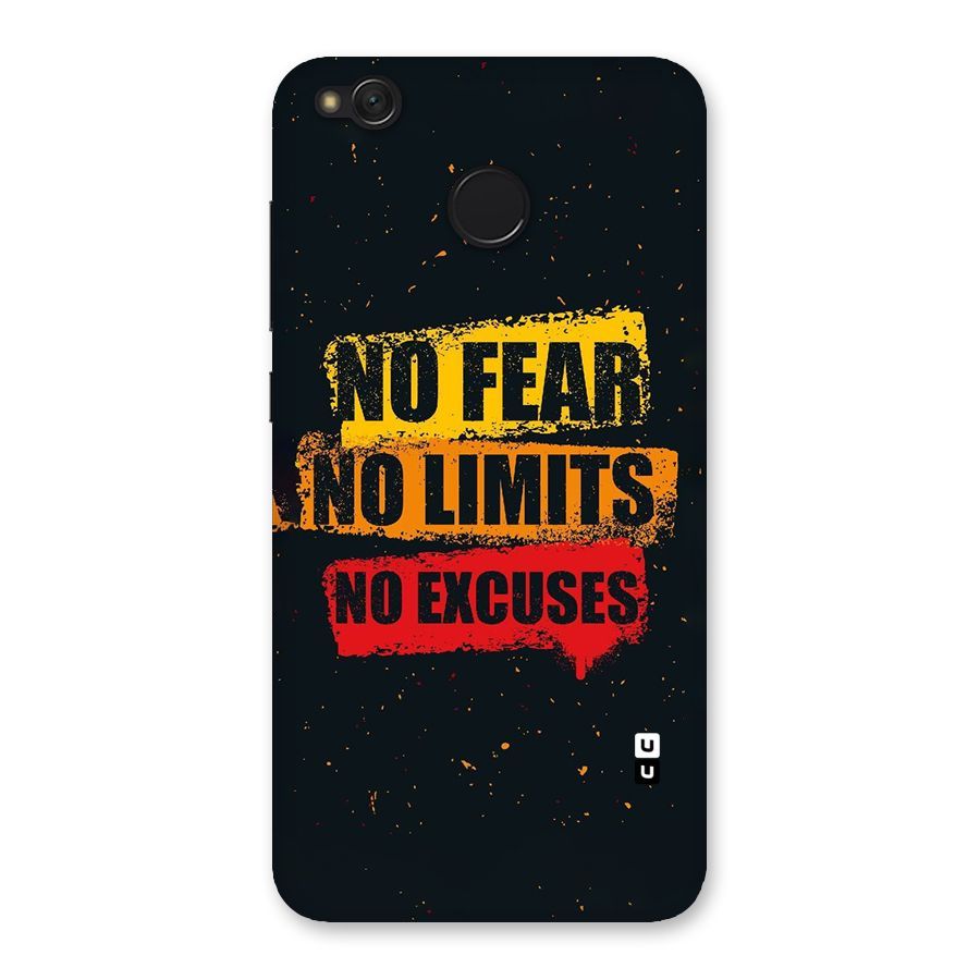 No Fear No Limits Back Case for Redmi 4