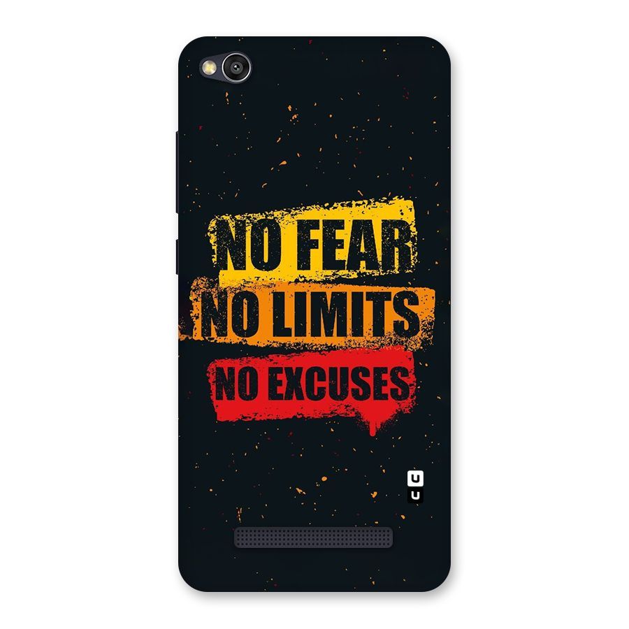 No Fear No Limits Back Case for Redmi 4A