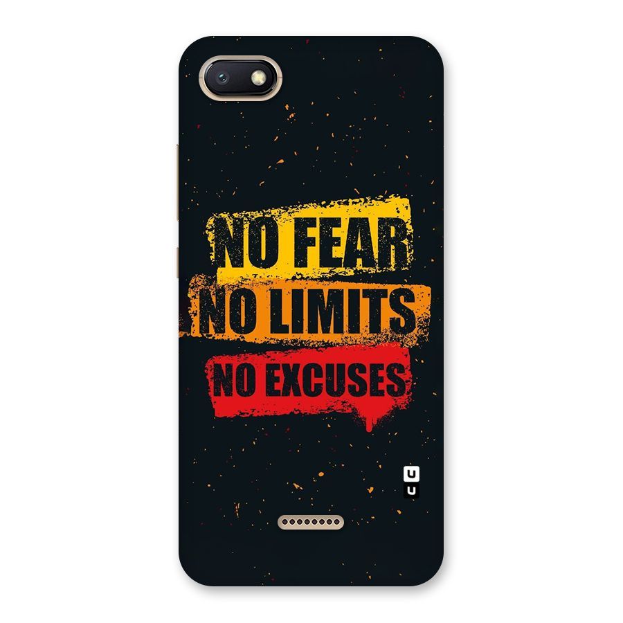 No Fear No Limits Back Case for Redmi 6A