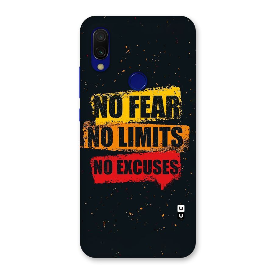 No Fear No Limits Back Case for Redmi 7