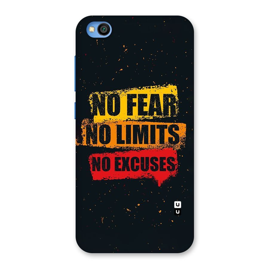 No Fear No Limits Back Case for Redmi Go
