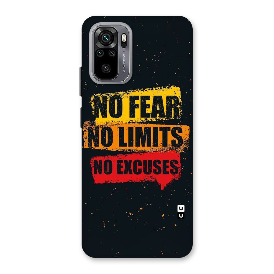 No Fear No Limits Back Case for Redmi Note 10