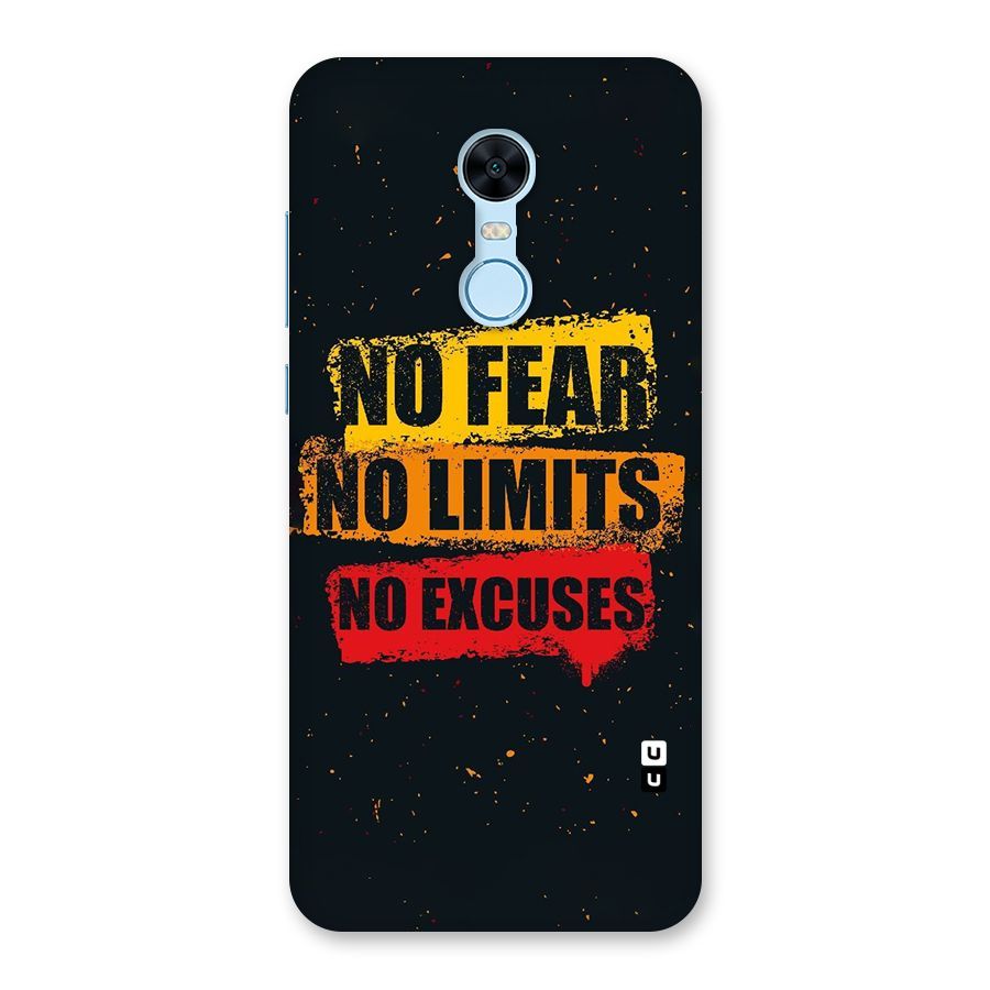 No Fear No Limits Back Case for Redmi Note 5