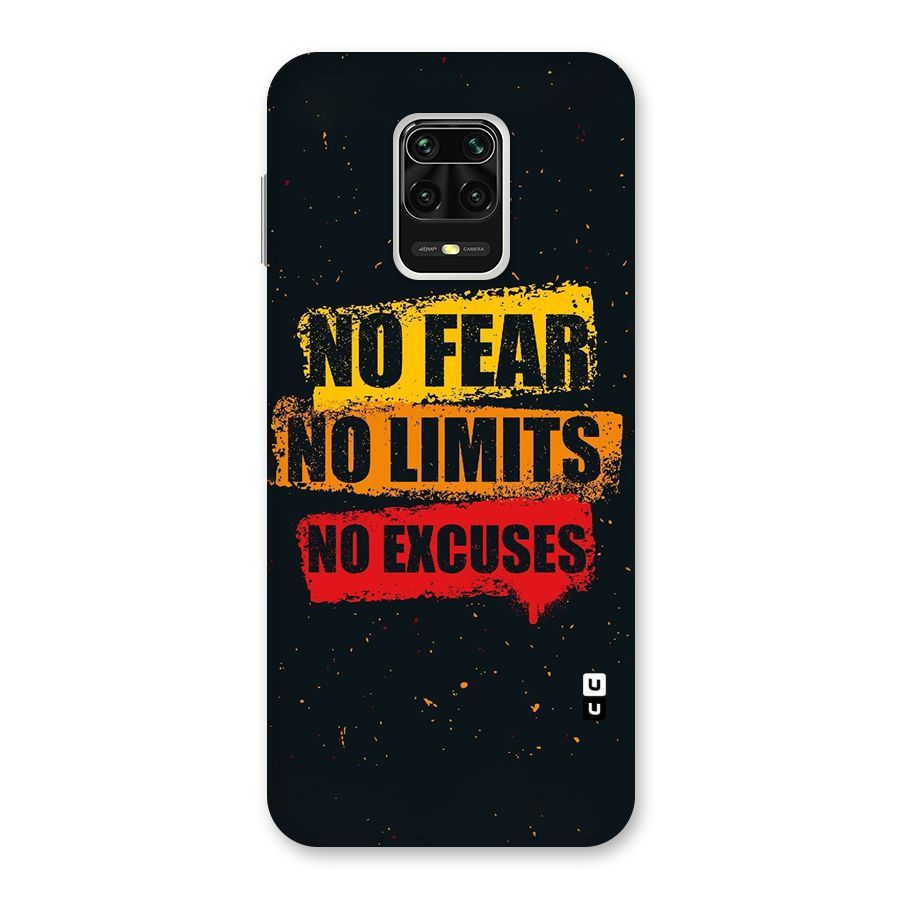 No Fear No Limits Back Case for Redmi Note 9 Pro Max