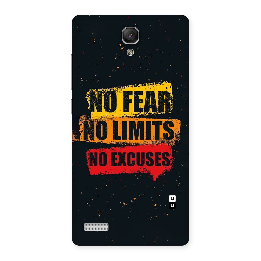 No Fear No Limits Back Case for Redmi Note Prime
