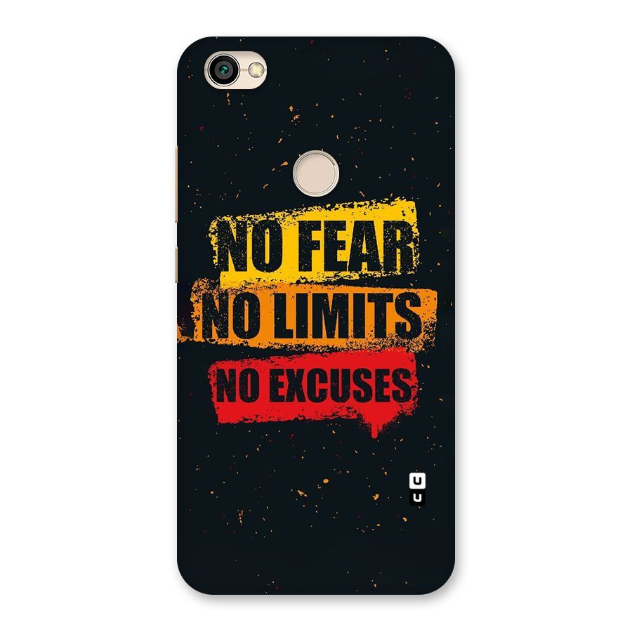 No Fear No Limits Back Case for Redmi Y1 2017
